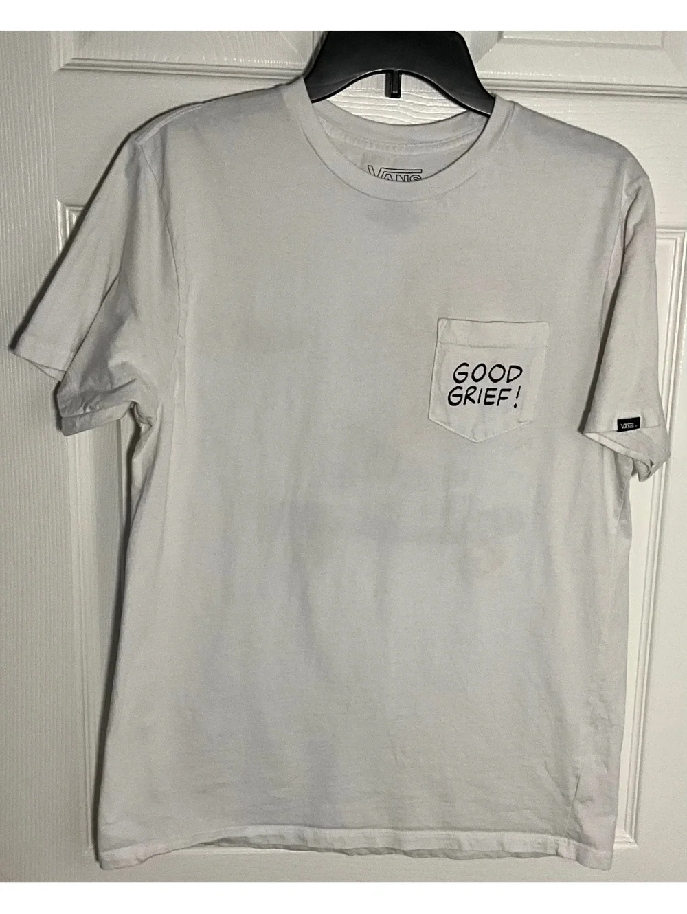 Vans Peanuts Charlie Brown Skateboard Graphic T-Shirt Medium